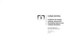 Desktop Screenshot of multiple-identities.com